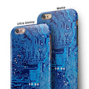 Blue Cirtcuit Board V1 iPhone 6/6s or 6/6s Plus 2-Piece Hybrid INK-Fuzed Case