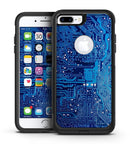 Blue and White Blended Paint - iPhone 7 or 7 Plus Commuter Case Skin Kit