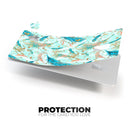 Blue Coral Whispy Feathers - Premium Protective Decal Skin-Kit for the Apple Credit Card