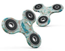Blue Coral Whispy Feathers Full-Body Fidget Spinner Skin-Kit