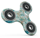 Blue Coral Whispy Feathers Full-Body Fidget Spinner Skin-Kit