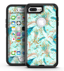 Blue Coral Whispy Feathers - iPhone 7 Plus/8 Plus OtterBox Case & Skin Kits