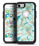 Blue Coral Whispy Feathers - iPhone 7 or 8 OtterBox Case & Skin Kits