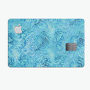 Blue Damask v2 Watercolor Pattern - Premium Protective Decal Skin-Kit for the Apple Credit Card