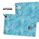 Blue Damask v2 Watercolor Pattern - Premium Protective Decal Skin-Kit for the Apple Credit Card