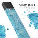 Blue Damask v2 Watercolor Pattern - Premium Decal Protective Skin-Wrap Sticker compatible with the Juul Labs vaping device