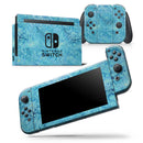 Blue Damask v2 Watercolor Pattern - Skin Wrap Decal for Nintendo Switch Lite Console & Dock - 3DS XL - 2DS - Pro - DSi - Wii - Joy-Con Gaming Controller