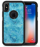Blue Damask v2 Watercolor Pattern - iPhone X OtterBox Case & Skin Kits