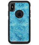 Blue Damask v2 Watercolor Pattern - iPhone X OtterBox Case & Skin Kits