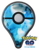 Blue Dark 32 Absorbed Watercolor Texture Pokémon GO Plus Vinyl Protective Decal Skin Kit