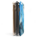 Blue Dark 32 Absorbed Watercolor Texture iPhone 6/6s or 6/6s Plus 2-Piece Hybrid INK-Fuzed Case