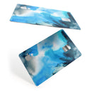 Blue Dark 32 Absorbed Watercolor Texture - Premium Protective Decal Skin-Kit for the Apple Credit Card