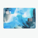 Blue Dark 32 Absorbed Watercolor Texture - Premium Protective Decal Skin-Kit for the Apple Credit Card