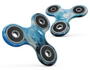 Blue Dark 32 Absorbed Watercolor Texture Full-Body Fidget Spinner Skin-Kit