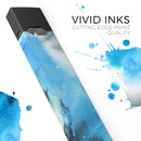 Blue Dark 32 Absorbed Watercolor Texture - Premium Decal Protective Skin-Wrap Sticker compatible with the Juul Labs vaping device