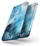 Blue Dark 32 Absorbed Watercolor Texture - Skin-kit for the iPhone 8 or 8 Plus