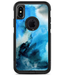 Blue Dark 32 Absorbed Watercolor Texture - iPhone X OtterBox Case & Skin Kits