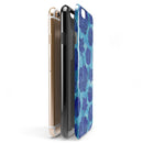 Blue Floral Succulents iPhone 6/6s or 6/6s Plus 2-Piece Hybrid INK-Fuzed Case