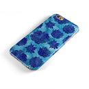 Blue Floral Succulents iPhone 6/6s or 6/6s Plus 2-Piece Hybrid INK-Fuzed Case