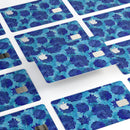 Blue Floral Succulents - Premium Protective Decal Skin-Kit for the Apple Credit Card