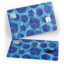 Blue Floral Succulents - Premium Protective Decal Skin-Kit for the Apple Credit Card