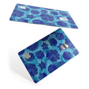 Blue Floral Succulents - Premium Protective Decal Skin-Kit for the Apple Credit Card