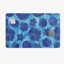 Blue Floral Succulents - Premium Protective Decal Skin-Kit for the Apple Credit Card