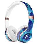 Blue Floral Succulents Full-Body Skin Kit for the Beats by Dre Solo 3 Wireless Headphones
