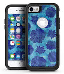Blue Concrete Grunge Surface - iPhone 7 or 7 Plus Commuter Case Skin Kit