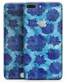 Blue Floral Succulents - Skin-kit for the iPhone 8 or 8 Plus