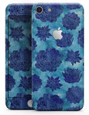 Blue Floral Succulents - Skin-kit for the iPhone 8 or 8 Plus