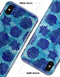 Blue Floral Succulents - iPhone X Clipit Case