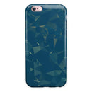 Blue Geometric V10 iPhone 6/6s or 6/6s Plus 2-Piece Hybrid INK-Fuzed Case