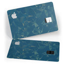 Blue Geometric V10 - Premium Protective Decal Skin-Kit for the Apple Credit Card