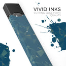 Blue Geometric V10 - Premium Decal Protective Skin-Wrap Sticker compatible with the Juul Labs vaping device