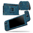 Blue Geometric V10 - Skin Wrap Decal for Nintendo Switch Lite Console & Dock - 3DS XL - 2DS - Pro - DSi - Wii - Joy-Con Gaming Controller
