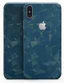 Blue Geometric V10 - iPhone X Skin-Kit