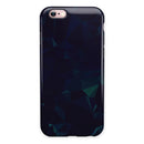 Blue Geometric V13 iPhone 6/6s or 6/6s Plus 2-Piece Hybrid INK-Fuzed Case