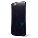 Blue Geometric V13 iPhone 6/6s or 6/6s Plus 2-Piece Hybrid INK-Fuzed Case