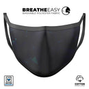 Blue Geometric V13 - Made in USA Mouth Cover Unisex Anti-Dust Cotton Blend Reusable & Washable Face Mask with Adjustable Sizing for Adult or Child