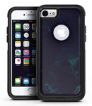 Blue Damask v2 Watercolor Pattern - iPhone 7 or 7 Plus Commuter Case Skin Kit
