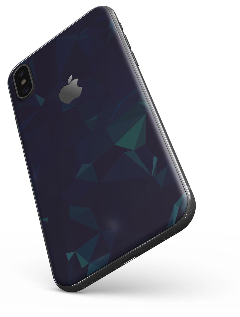 Blue Geometric V13 - iPhone X Skin-Kit