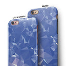 Blue Geometric V16 iPhone 6/6s or 6/6s Plus 2-Piece Hybrid INK-Fuzed Case