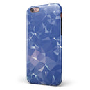 Blue Geometric V16 iPhone 6/6s or 6/6s Plus 2-Piece Hybrid INK-Fuzed Case