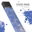 Blue Geometric V16 - Premium Decal Protective Skin-Wrap Sticker compatible with the Juul Labs vaping device