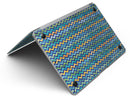 Blue GreenYellow and Orange Watercolor Chevron Pattern - MacBook Air Skin Kit