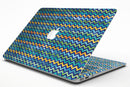 Blue GreenYellow and Orange Watercolor Chevron Pattern - MacBook Air Skin Kit