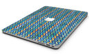 Blue GreenYellow and Orange Watercolor Chevron Pattern - MacBook Air Skin Kit