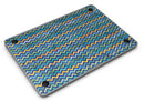Blue GreenYellow and Orange Watercolor Chevron Pattern - MacBook Air Skin Kit