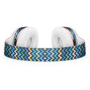 Blue GreenYellow and Orange Watercolor Chevron Pattern Full-Body Skin Kit for the Beats by Dre Solo 3 Wireless Headphones